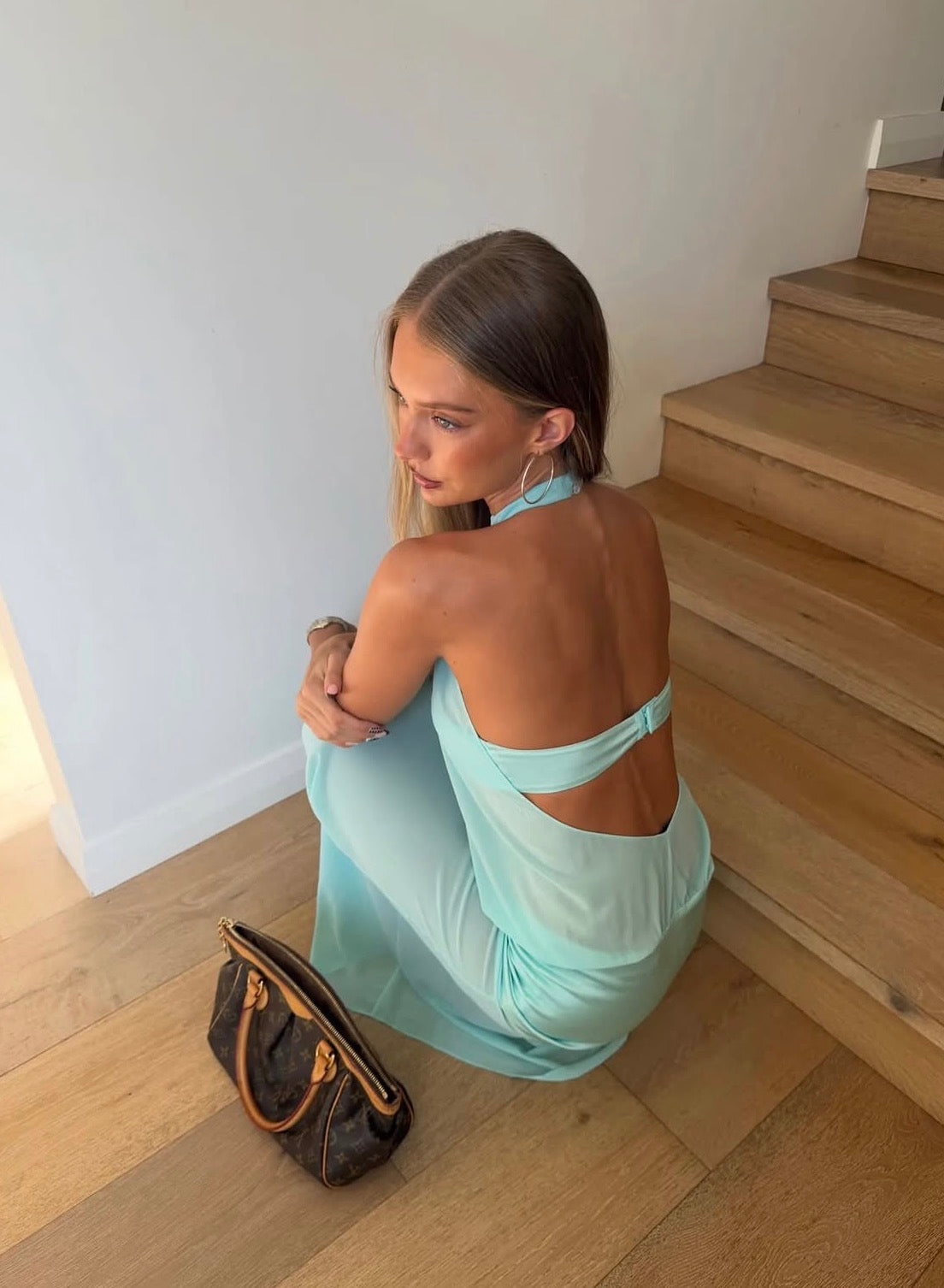 sienna dress aqua